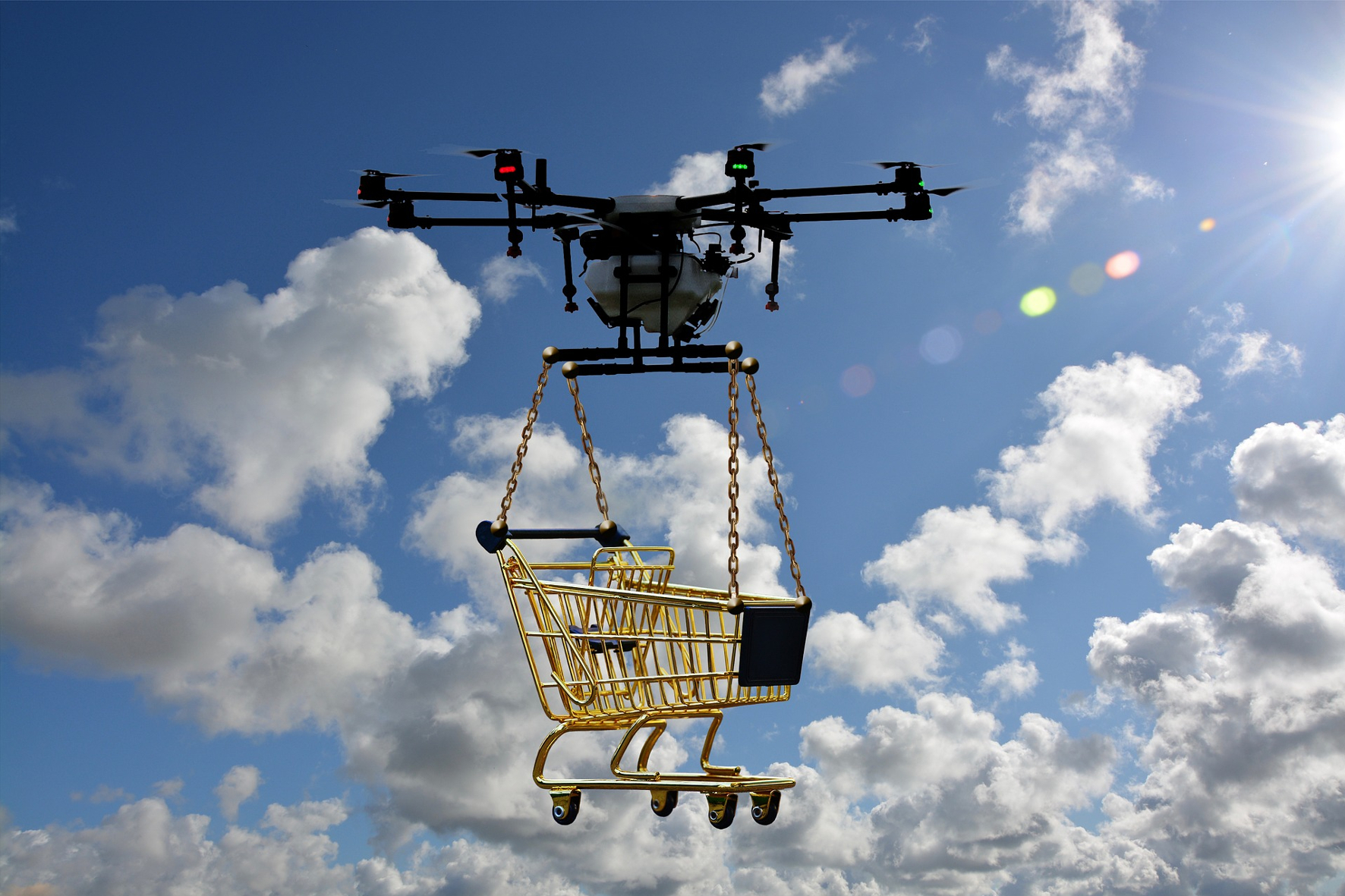 mid Groß-Gerau - Kein Scherz: Drohnen könnten schon bald für uns auf Einkaufs-Tour gehen oder besser gesagt: auf Einkaufs-Flug. geralt / pixabay.com